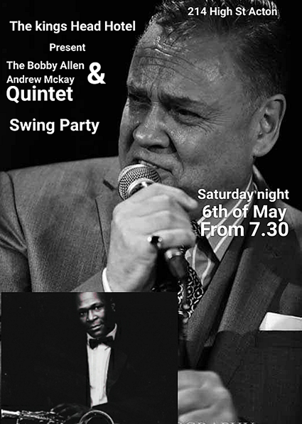 Swing Party.  Saturday, 6th May 2017 from 7:30pm